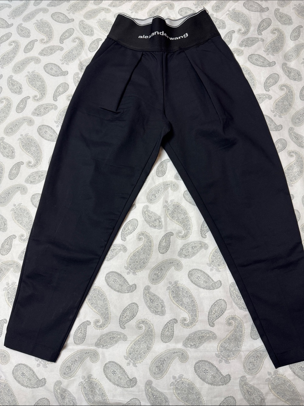 Alexander Wang Black High-Waist Tapered Men's Pants